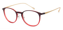 Load image into Gallery viewer, Red Round Full Rim Extra Wide Unisex Eyeglasses by Lenskart Air-138036