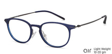 Load image into Gallery viewer, Blue Round Full Rim Medium Unisex Eyeglasses by Lenskart Air-138038