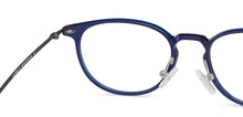 Load image into Gallery viewer, Blue Round Full Rim Medium Unisex Eyeglasses by Lenskart Air-138038