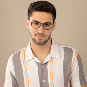 Brown Round Full Rim Medium Unisex Eyeglasses by Lenskart Air-138039