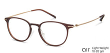 Load image into Gallery viewer, Brown Round Full Rim Medium Unisex Eyeglasses by Lenskart Air-138039