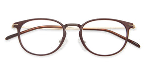 Brown Round Full Rim Medium Unisex Eyeglasses by Lenskart Air-138039