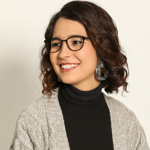 Black Rectangle Full Rim Wide Unisex Eyeglasses by Lenskart Air-138043
