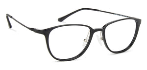 Black Rectangle Full Rim Wide Unisex Eyeglasses by Lenskart Air-138043