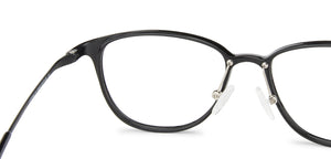 Black Rectangle Full Rim Wide Unisex Eyeglasses by Lenskart Air-138043