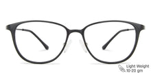 Load image into Gallery viewer, Black Rectangle Full Rim Wide Unisex Eyeglasses by Lenskart Air-138043