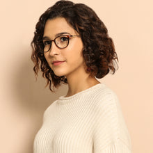 Load image into Gallery viewer, Brown Rectangle Full Rim Unisex Eyeglasses by Lenskart Air LA-138045