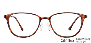 Brown Rectangle Full Rim Unisex Eyeglasses by Lenskart Air LA-138045