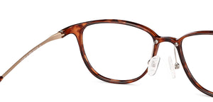 Brown Rectangle Full Rim Unisex Eyeglasses by Lenskart Air LA-138045