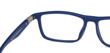 Load image into Gallery viewer, Blue Rectangle Full Rim Extra Wide Unisex Eyeglasses by Lenskart Air-138048