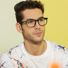 Load image into Gallery viewer, Black Rectangle Full Rim Unisex Eyeglasses by Lenskart Air LA-138049