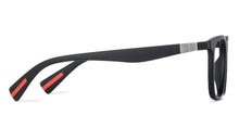 Load image into Gallery viewer, Black Rectangle Full Rim Unisex Eyeglasses by Lenskart Air LA-138049