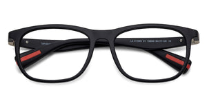 Black Rectangle Full Rim Unisex Eyeglasses by Lenskart Air LA-138049
