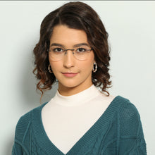 Load image into Gallery viewer, Grey Aviator Rimless Unisex Eyeglasses by Lenskart Air Computer Glasses-147902