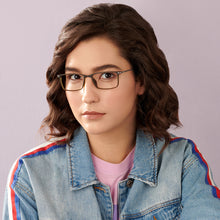 Load image into Gallery viewer, Green Rectangle Full Rim Unisex Eyeglasses by Lenskart Air LA-145732