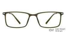 Load image into Gallery viewer, Green Rectangle Full Rim Unisex Eyeglasses by Lenskart Air LA-145732
