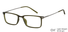 Load image into Gallery viewer, Green Rectangle Full Rim Unisex Eyeglasses by Lenskart Air LA-145732