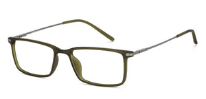 Green Rectangle Full Rim Unisex Eyeglasses by Lenskart Air LA-145732