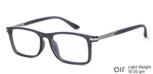 Load image into Gallery viewer, Grey Rectangle Full Rim Unisex Eyeglasses by Lenskart Air Computer Glasses-147883