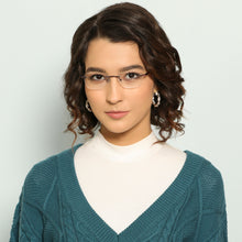 Load image into Gallery viewer, Maroon Rectangle Rimless Unisex Eyeglasses by Lenskart Air Computer Glasses-147880