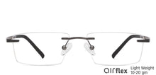 Load image into Gallery viewer, Grey Rectangle Rimless Unisex Eyeglasses by Lenskart Air Computer Glasses-147877