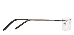 Grey Rectangle Rimless Unisex Eyeglasses by Lenskart Air Computer Glasses-147877