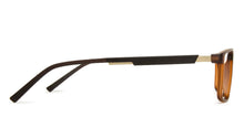Load image into Gallery viewer, Brown Rectangle Full Rim Narrow Unisex Eyeglasses by Lenskart Air Online-139907