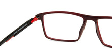 Load image into Gallery viewer, Red Rectangle Full Rim Narrow Unisex Eyeglasses by Lenskart Air Online-139908