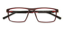 Load image into Gallery viewer, Red Rectangle Full Rim Narrow Unisex Eyeglasses by Lenskart Air Online-139908