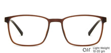 Load image into Gallery viewer, Brown Rectangle Full Rim Unisex Eyeglasses by Lenskart Air Computer Glasses-144248