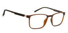 Load image into Gallery viewer, Brown Rectangle Full Rim Unisex Eyeglasses by Lenskart Air Computer Glasses-144248