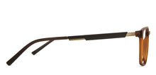 Load image into Gallery viewer, Brown Rectangle Full Rim Unisex Eyeglasses by Lenskart Air Computer Glasses-144248