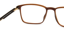 Load image into Gallery viewer, Brown Rectangle Full Rim Unisex Eyeglasses by Lenskart Air Computer Glasses-144248