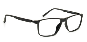 Black Rectangle Full Rim Unisex Eyeglasses by Lenskart Air Online-139935