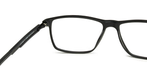 Black Rectangle Full Rim Unisex Eyeglasses by Lenskart Air Online-139935