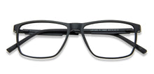 Load image into Gallery viewer, Black Rectangle Full Rim Unisex Eyeglasses by Lenskart Air Online-139935