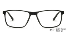 Load image into Gallery viewer, Black Rectangle Full Rim Unisex Eyeglasses by Lenskart Air Online-139935