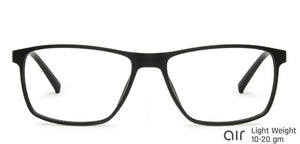 Black Rectangle Full Rim Unisex Eyeglasses by Lenskart Air Online-139935
