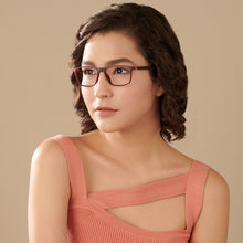 Load image into Gallery viewer, Red Rectangle Full Rim Unisex Eyeglasses by Lenskart Air Computer Glasses-144301
