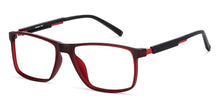 Load image into Gallery viewer, Red Rectangle Full Rim Unisex Eyeglasses by Lenskart Air Computer Glasses-144301
