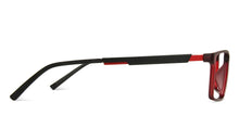 Load image into Gallery viewer, Red Rectangle Full Rim Unisex Eyeglasses by Lenskart Air Online-139948