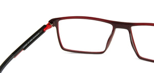 Red Rectangle Full Rim Unisex Eyeglasses by Lenskart Air Online-139948