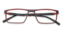 Load image into Gallery viewer, Red Rectangle Full Rim Unisex Eyeglasses by Lenskart Air Online-139948