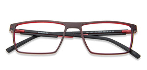 Red Rectangle Full Rim Unisex Eyeglasses by Lenskart Air Online-139948