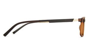 Brown Rectangle Full Rim Unisex Eyeglasses by Lenskart Air Online-139952