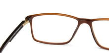 Load image into Gallery viewer, Brown Rectangle Full Rim Unisex Eyeglasses by Lenskart Air Online-139952
