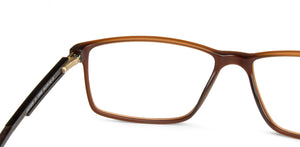 Brown Rectangle Full Rim Unisex Eyeglasses by Lenskart Air Online-139952