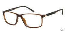 Load image into Gallery viewer, Brown Rectangle Full Rim Unisex Eyeglasses by Lenskart Air Online-139952