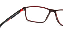 Load image into Gallery viewer, Red Rectangle Full Rim Unisex Eyeglasses by Lenskart Air Online-139954