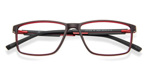 Red Rectangle Full Rim Unisex Eyeglasses by Lenskart Air Online-139954